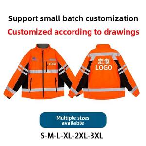 Chaqueta de Seguridad Reflectante con Logotipo Personalizable 2026, Traje de Trabajo Impermeable y Cortavientos con Cierre de Cremallera, Gran Venta - Product Image 5