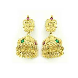 Wholesale 14K 18K 24K Gold Plated Women's Wedding Floral Design Traditional <b>Necklace</b> & Earrings Sets <b>Brass</b> Gold Fashion Jewelry - Product Image 5