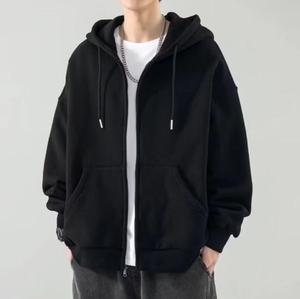 Men's Autumn and Winter <b>Full</b> <b>Zip</b> Hoodie Plain Pocket Sports Outdoor Daily Design Basic Casual Outdoor Men's Hoodies <b>Sweatshirts</b> - Product Image 1