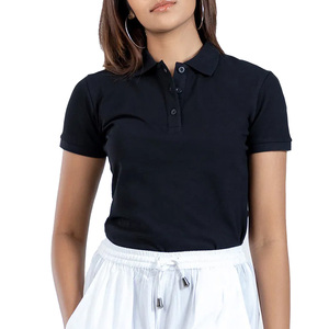 Polo ligero para mujer con mezcla de algodón suave tela cómoda para correr deportes de gimnasio o todos los días a la moda - Product Image 5