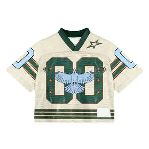 Manufacturers Custom Design Team Uniform Vintage Oversized Streetwear Classic <b>Retro</b> Mesh Unisex American <b>Football</b> Uniform - Product Image 2