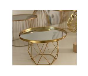 Luxury Decorative Design Gold Plated Round Shaped Metal Cake <b>Stand</b> for Wedding Party Tabletop Decoration - Product Image 1