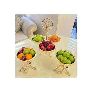 Rice Multi-Flower 3-Piece 1 L Food-Safe <b>Snack</b> <b>Bowls</b> Set Including Single <b>Snack</b> <b>Bowl</b> in 2-Piece Complimentary Set Made in Turkey - Product Image 1