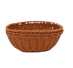 Cuenco tejido de madera redondeado hecho a mano a precio asequible con diseño de ratán natural, cuenco para servir alimentos con técnica personalizada - Product Image 1