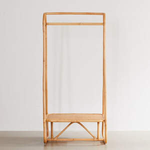 Cheap Price Rattan Hanging CLothes Rack Wholesaler Cheap Price Coats Rack Rattan Furniture for Home Gardent Decor - Product Image 3