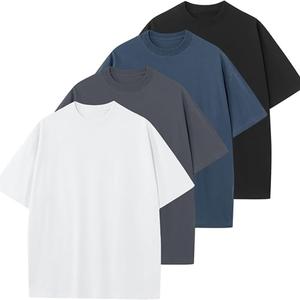 T-shirts surdimensionnés en coton 100% pour un style personnalisé ou une simplicité classique. - Product Image 1