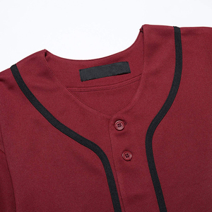 Maillot de baseball personnalisé pour homme, 100 % polyester respirant, grande taille, séchage rapide, manches courtes, logo personnalisé, softball pour adultes - Product Image 3