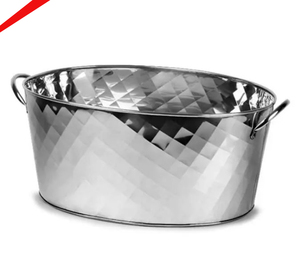 Seau à glace fini argenté brillant martelé en métal le plus vendu pour hôtels et restaurants - Product Image 2