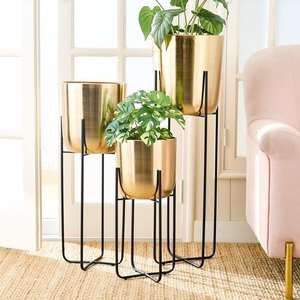 Vente chaude Pots de plantes en métal aluminium esthétiques Sculptés à la main Écologiques Décoration de jardin moderne Décoration de la maison Planteur Salon Bureau Hôtel - Product Image 3