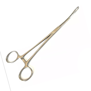 Pinzas Quirúrgicas para Esponjas MEDIHEAL SURGICAL CORPORATION, Modelo MMSC-H-5154, 10 Pulgadas, Curvas, Dentadas, Acabado Mate, Acero Inoxidable Alemán - Product Image 2