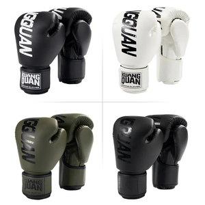 ถุงมือชกมวยหนัง PU ระดับพรีเมียม MMA สำหรับฝึกซ้อมคิกบ็อกซิ่ง ระบายอากาศได้ดี กันน้ำ บุฟองน้ำความหนาแน่นสูง สำหรับออกกำลังกายในยิม - Product Image 6