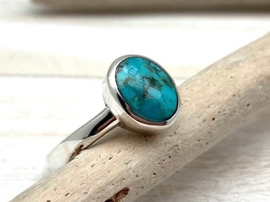 Anillo de piedras preciosas turquesas de Plata de Ley 925, joyería hecha a mano, anillo de estilo bohemio de plata, joyería para mujer, regalo de boda para esposa - Product Image 4