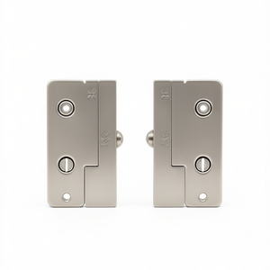 Par de escobillas cortas de aluminio 202KP/AP F1 SK/OL HOPPE para rieles y accesorios de cortinas - Product Image 2