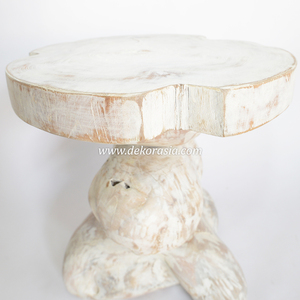 Modern White Wash Teak Root <b>Stacking</b> <b>Stool</b> for Home Furniture Custom Design Wooden <b>Stool</b> for Apartment Use - Product Image 6