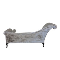 Canapé de salon, lit de repos en bois, canapé-lit moderne, chaise longue en fer pour chambre à coucher, mobilier d'hôtel, rembourré en tissu velours