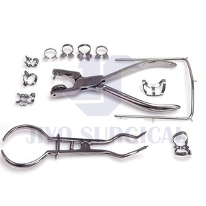 German Premium Dental Rubber Dam Kit Starter 18 Pcs Juego completo de aislamiento endodóntico de acero inoxidable - Product Image 2