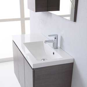 90 cm Right-Sided Bathroom Cabinet with <b>Doors</b> <b>Mirror</b> Miami Wall Unit Set - Product Image 3