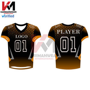 เสื้อเจอร์ซีย์ทีมกีฬาสไตล์อเมริกันฟุตบอลระบายอากาศได้ดีดีไซน์ใหม่ - Product Image 4