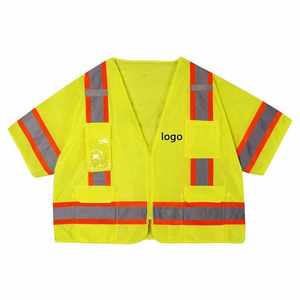 Veste de travail de sécurité réfléchissante pour l'entretien de la construction de routes et le contrôle du trafic - Product Image 3