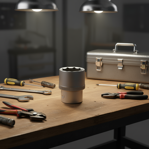 Hazet 1'' Short <b>12</b>-<b>Point</b> Metric Square <b>Socket</b> - Product Image 3