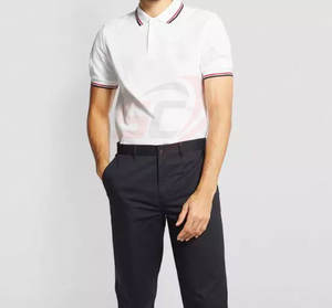 Polo en coton personnalisé avec Logo brodé à manches longues pour hommes, Logo imprimé, vente en gros - Product Image 4
