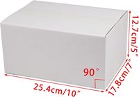 Boîte blanche de carton d'expédition de quantité minimale de commande bas 10x7x5 pouces de petites boîtes en carton ondulé