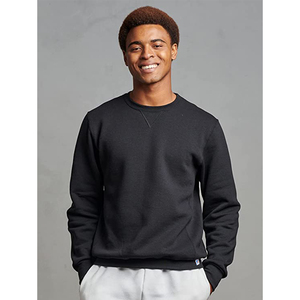 Factory Price Blank Crewneck Sweatshirt <b>Black</b> Cotton Unisex Pullover <b>Long</b> <b>Sleeve</b> Casual <b>Top</b> for OEM Orders - Product Image 5