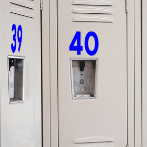 Custom Blue <b>Vinyl</b> Lettering <b>Stickers</b> for Bakery Storefront <b>Windows</b> Doors Walls and Shop Signage - Product Image 4