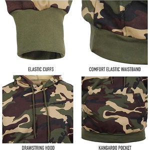 Sweats à capuche camouflage inspirés des utilitaires, tricot chaud, coupe décontractée, vêtements décontractés pour l'extérieur, vêtements de tous les jours - Product Image 3