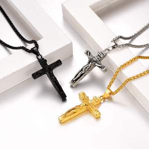 <b>Crucifix</b> stainless Urn Necklace for Ashes Stainless Steel Jewelry Memorial Keepsake Urn Lockets <b>Pendant</b> Men Women Custom Size - Product Image 4