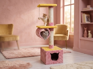 Amistar CatStar Ascent de Alta Calidad con Túnel para Gatos, Duradero, 4 Niveles o Más - Product Image 2