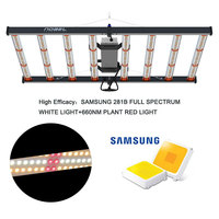 Lampes LED de culture pour serres commerciales à haute efficacité, spectre complet, IP65, rouge 660, Lm301h, 320W, 650W, 800W, pour la croissance en intérieur