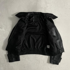 Chaqueta de Motociclista de Piel de Vaca para Hombre, de Alta Calidad, al por Mayor, Cuello Redondo, Transpirable, con Cremallera, Estilo Urbano, Largo Regular - Product Image 5