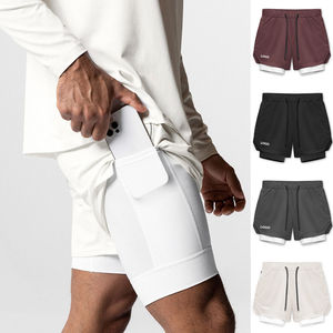 2025 course Gym Compression Shorts nouveau pour hommes arrivées en gros à séchage rapide 2 en 1 décontracté impression numérique entraînement - Product Image 1