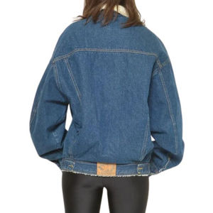 Chaqueta Vaquera de Invierno para Mujer, Calidad Premium, Personalizable OEM ODM, Transpirable, de Algodón, Moda Otoñal, Talla Grande XL, Venta en Línea, con Remaches - Product Image 4