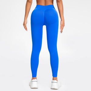 2025 dernière conception femmes Fitness Leggings taille haute pantalons de Yoga Logo personnalisé séchage rapide vêtements de sport approvisionnement d'usine avec des prix bon marché - Product Image 3