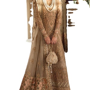 Robe de mariage en Organza indien, dernière édition de mariage, costume pour occasions spéciales, produit à succès, 2022 - Product Image 1