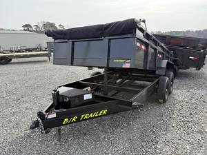 Used Small <b>Farm</b> Tractor Mounted Self 7x14 Dump <b>Trailer</b> 14K GVWR Tandem Axle High Productivity <b>Farm</b> Hauler Bed Construction - Product Image 4