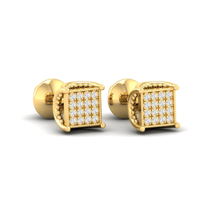 ต่างหูเพชรโมอิส0.13CT กลมสีเงิน925 - Product Image 1