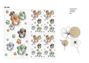 Carreaux de sol et de mur en porcelaine 3D à motifs floraux en relief, design naturel, décoration intérieure moderne de luxe, décoration de maison, hôtel, centre commercial - Product Image 5