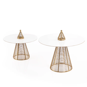 Présentoir à desserts rond SET/2 Trending Design Présentoir à chocolat Support à gâteaux de qualité supérieure avec base en fil métallique - Product Image 4