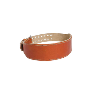 เข็มขัดยกน้ำหนักหนังกลับสำหรับออกกำลังกายแบรนด์ที่ต้องการบริการ OEM ODM และขายส่งผู้ผลิตโลโก้ตามสั่ง - Product Image 4