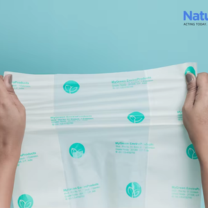 Les sacs végétaux compostables écologiques d'amidon de maïs biodégradables portent des sacs pour des magasins de détail et des supermarchés - Product Image 5