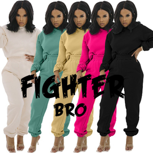 Jogger 2 pièces Fitness Clothing New Design Sweat Track Suits pour Jogging Womens Sportsuit - Product Image 1