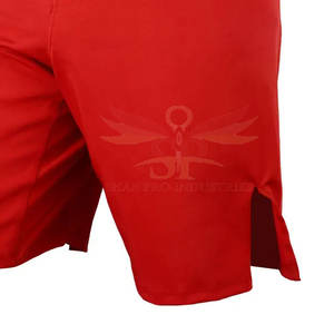 Pantalones cortos de MMA para hombre de alta calidad hechos en Pakistán, cómodos elásticos, cintura media, patrón sólido, estilo deportivo, contraste de Color transpirable - Product Image 6