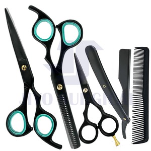 Ensemble de salon de coiffure 3 pièces Ciseaux de coiffure professionnels Ciseaux amincissants et peigne de coiffure pour barbiers et stylistes - Product Image 6