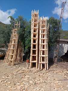 Escaleras de oliva interiores modernas para uso en apartamentos Construcción de acero inoxidable - Product Image 4