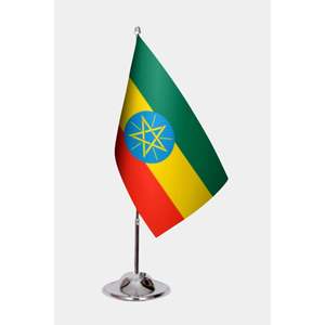 Drapeaux de bureau éthiopiens imprimés numériquement avec techniques graphiques - Product Image 1