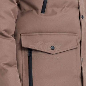 Veste parka pour homme, coupe ajustée, fabrication professionnelle, vêtements décontractés, mode, épaisse, veste parka pour homme d'extérieur avec personnalisation - Product Image 4