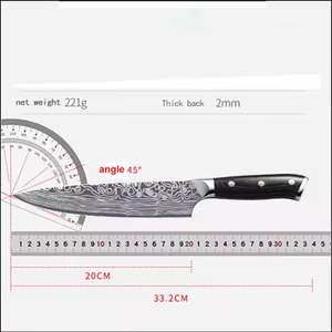 Vente en gros de coutellerie OEM ODM personnalisée Couteau de chef à lame haut de gamme en acier inoxydable Couteau de cuisine professionnel en acier Damas - Product Image 2